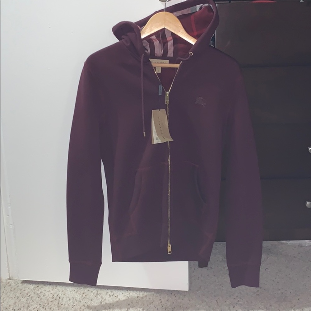 Burberry zip up hoodie